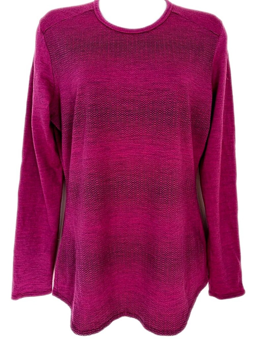 Seg'ments Segments 100% Merino Wool Womens Long Sleeve Base Layer Top Pink M